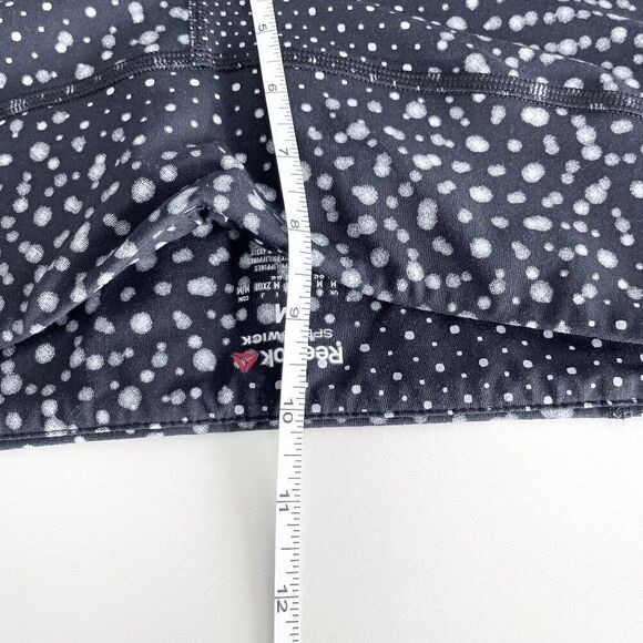 Reebok Speedwick Women's Mid-Rise Lux 2.0 Active Leggings Black White Medium - Picture 8 of 8